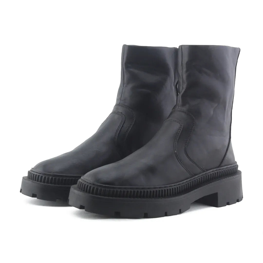 Mango Zipper Ankle Boot | 100% Authentic Leather