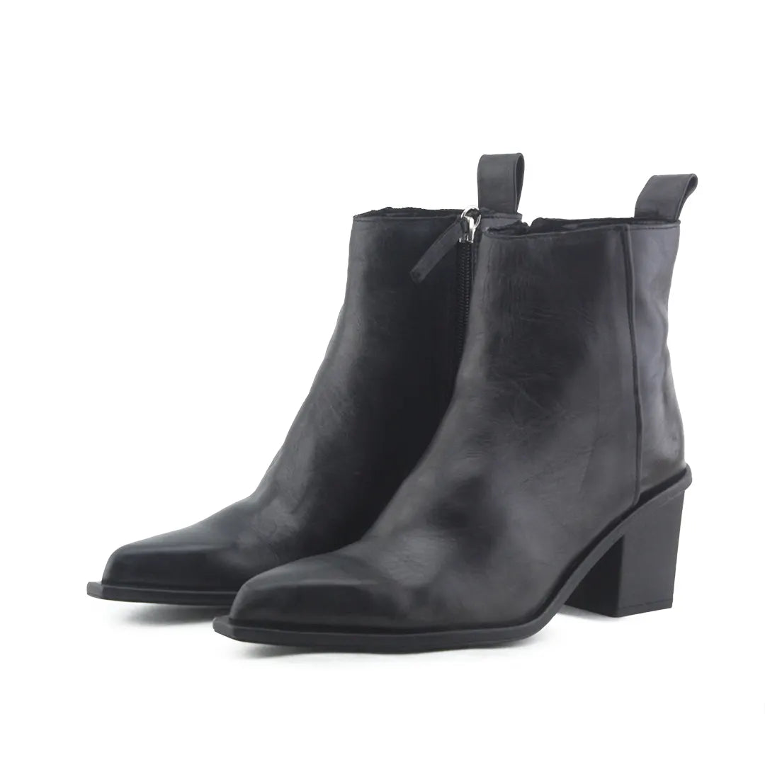 Zara Zipper Ankle Boot | 100% Authentic Leather