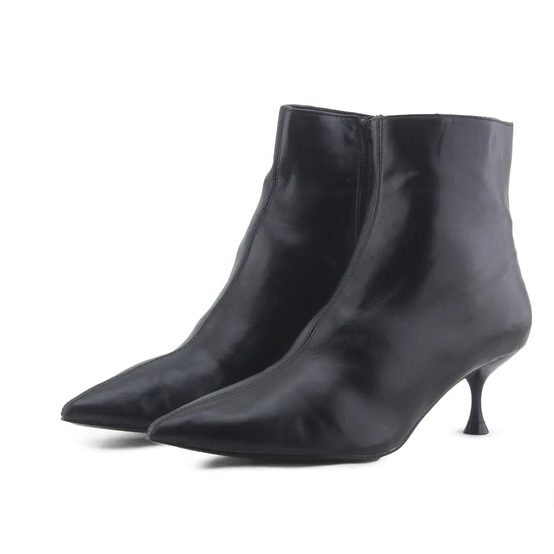 Zara Zipper Ankle Boot | 100% Authentic Leather