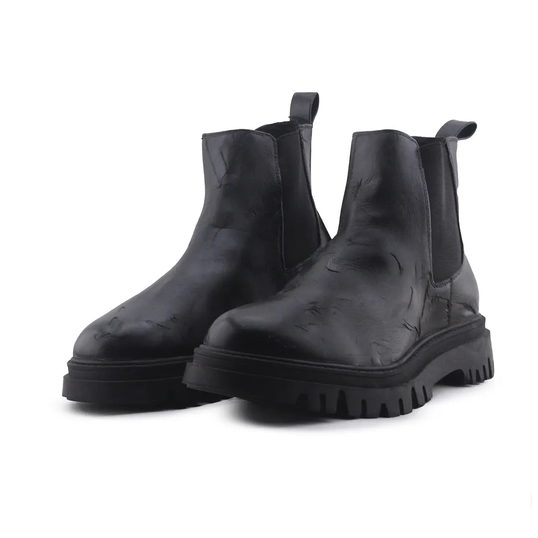 Pull & Bear Stretchable Ankle Boot | 100% Authentic Leather