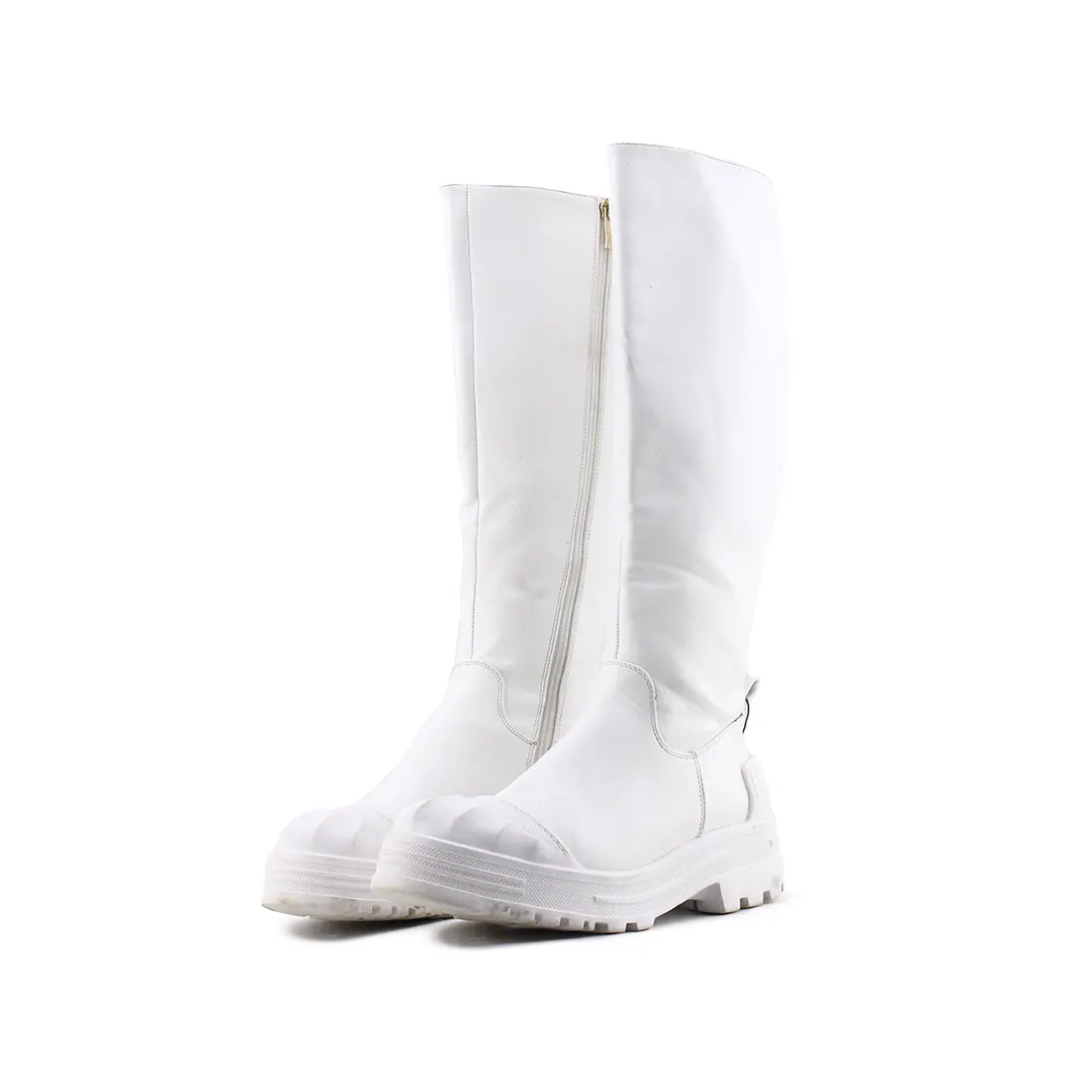 Diamantique Zipper Knee High Boot | 100% Authentic Leather