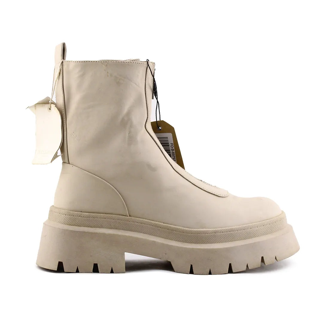 Pull & Bear Zipper Ankle Boot | 100% Authentic Leather