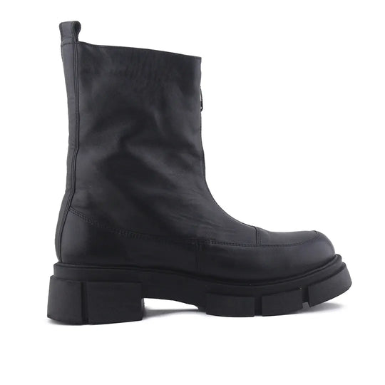 European Brand Zipper Ankle Boot | 100% Authentic Leather