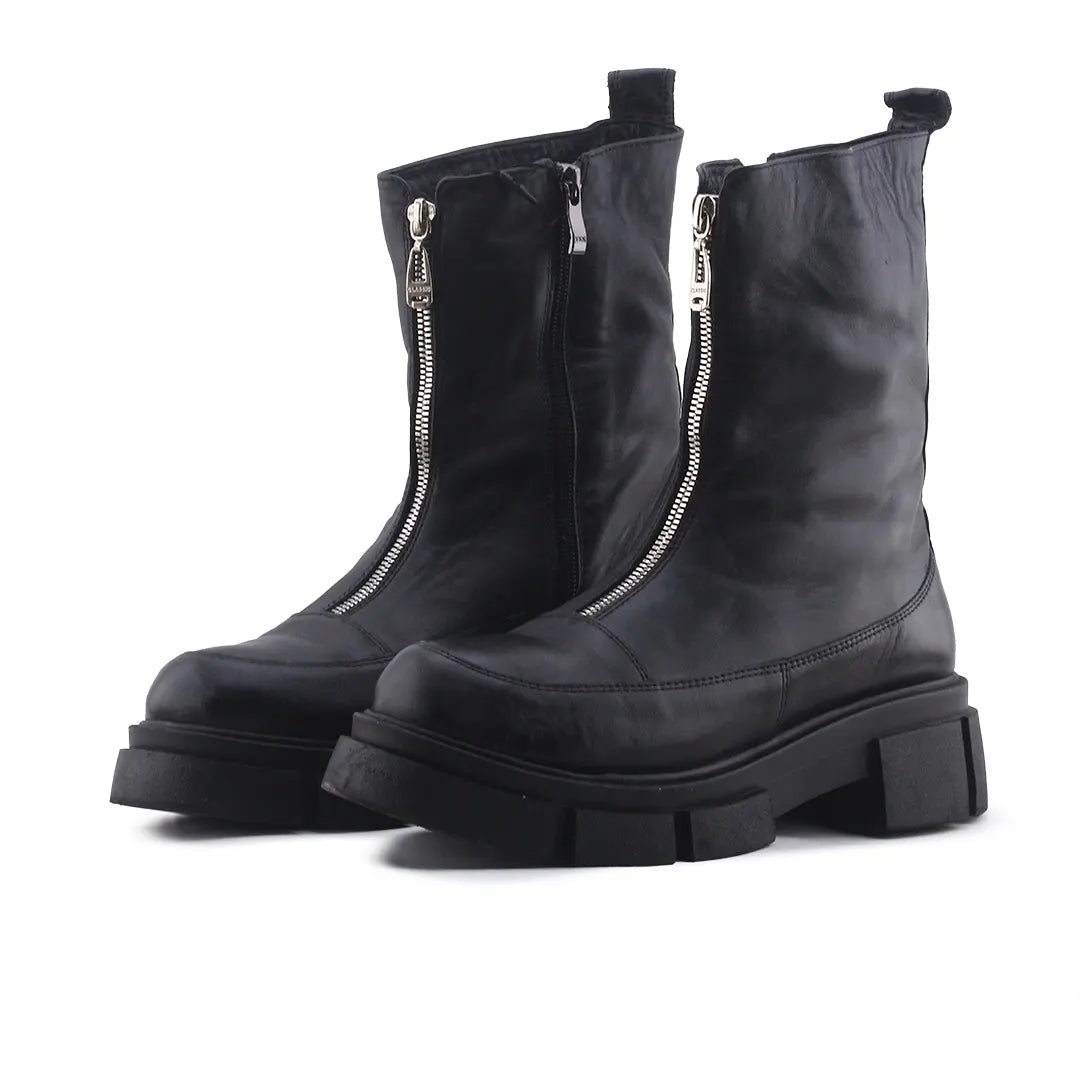 European Brand Zipper Ankle Boot | 100% Authentic Leather