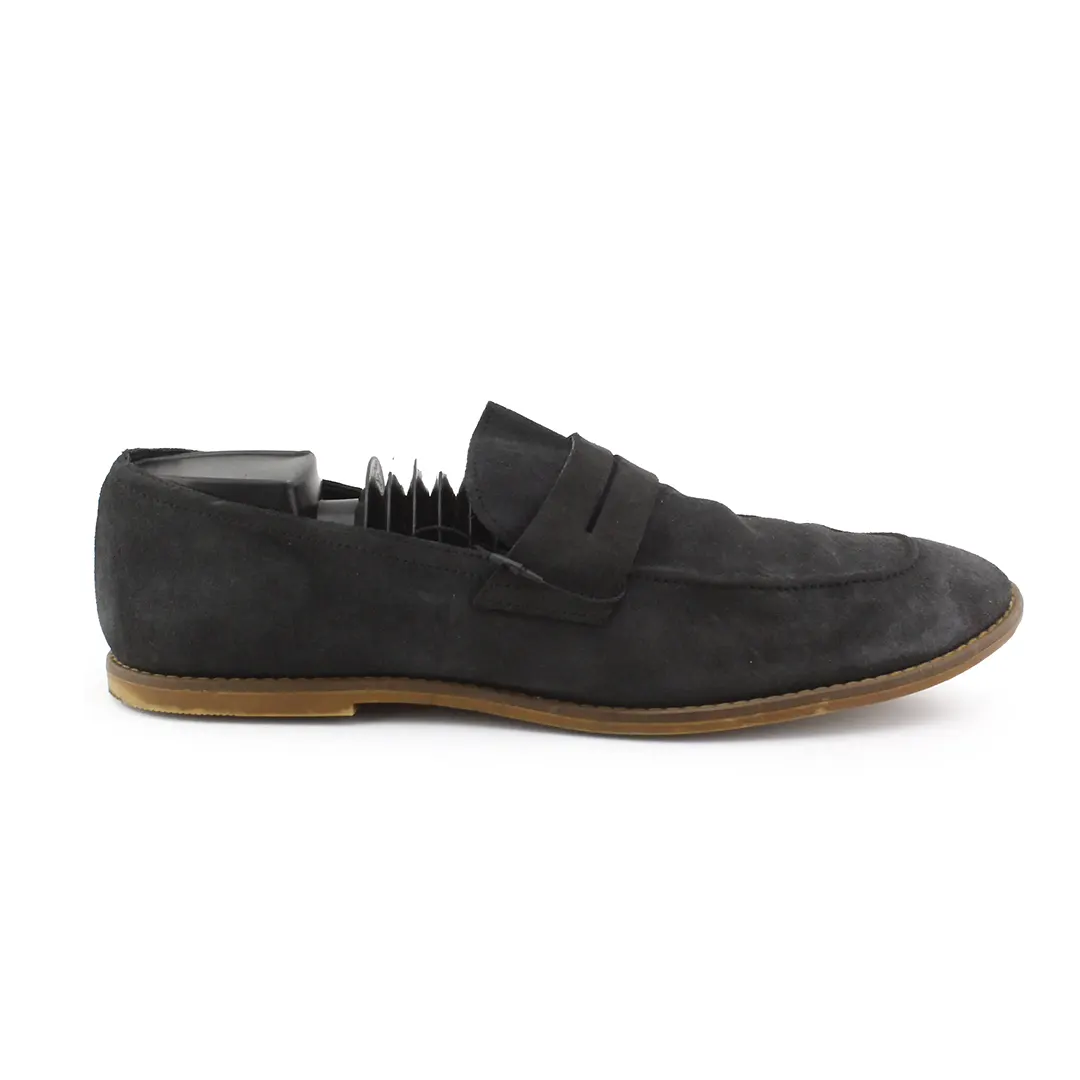 Zara Suede Penny Loafers