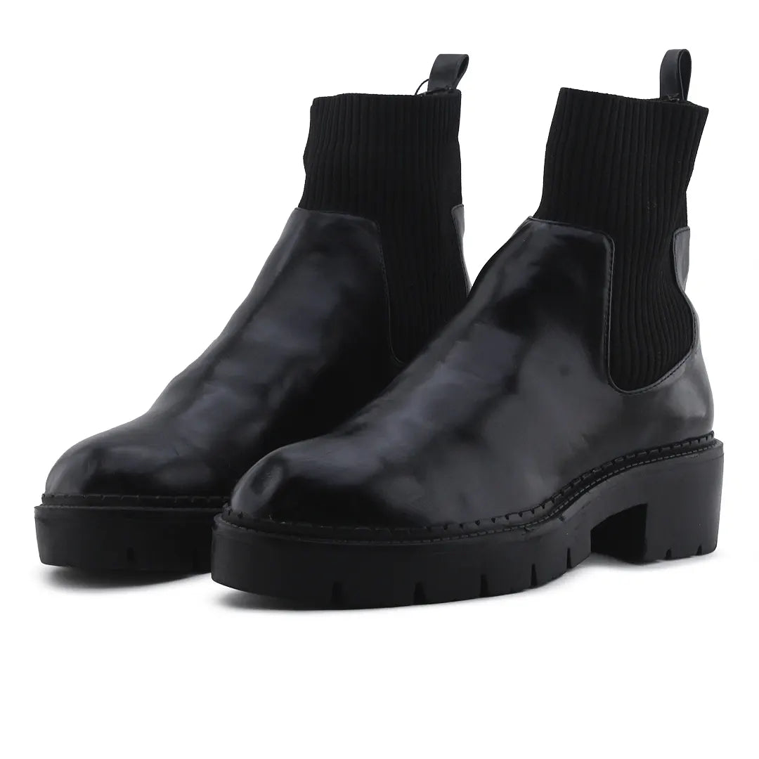 Pull & Bear Stretchable Ankle Boot | 100% Authentic Leather