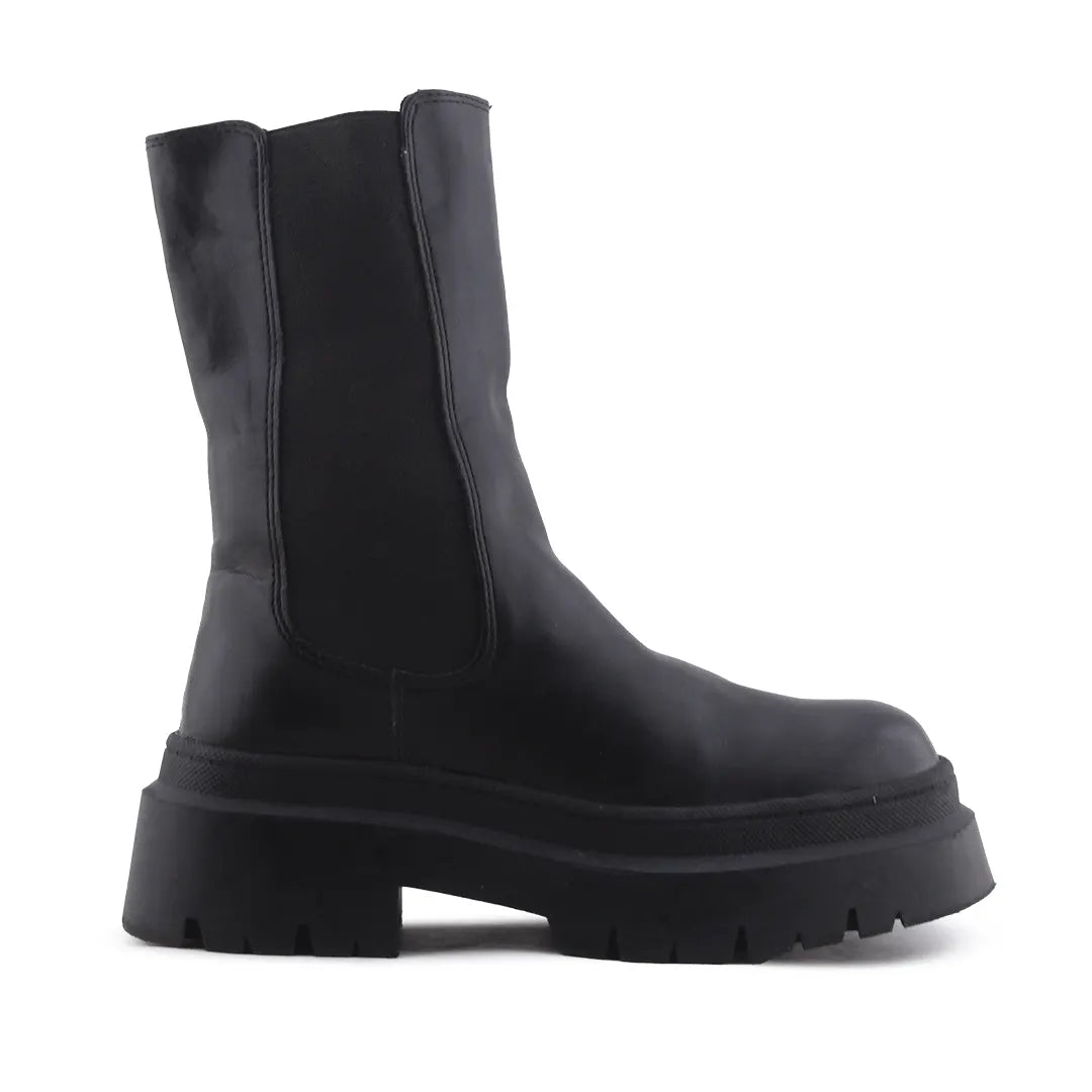 Pull & Bear Stretchable Ankle Boot | 100% Authentic Leather