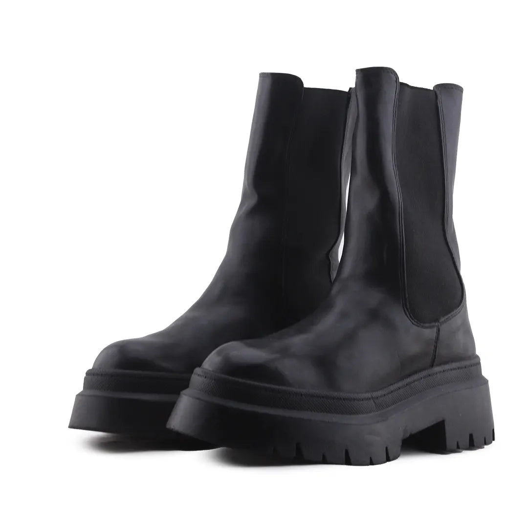 Pull & Bear Stretchable Ankle Boot | 100% Authentic Leather