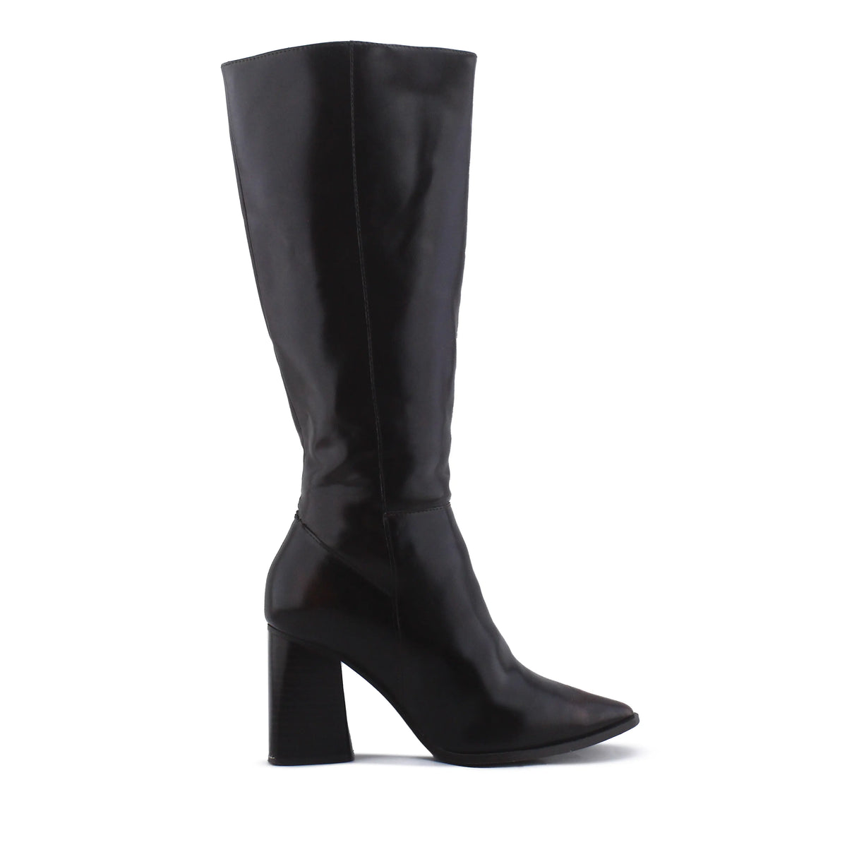 Stradivarius Zipper Knee High Boot | 100% Authentic Leather