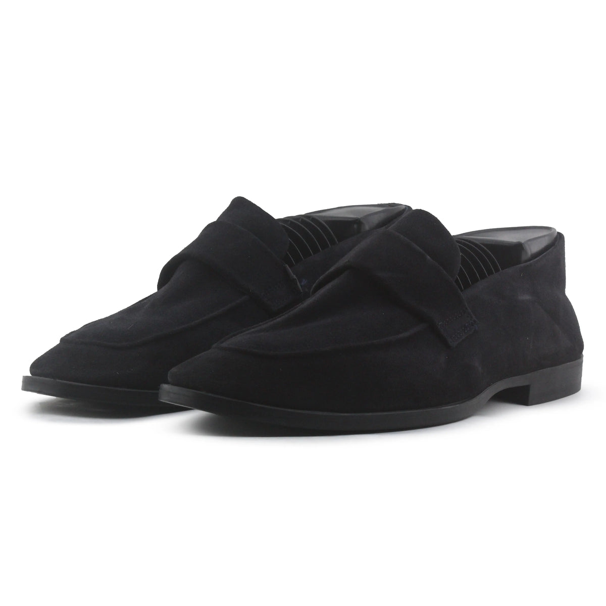 Zara Suede Penny Strap Loafers