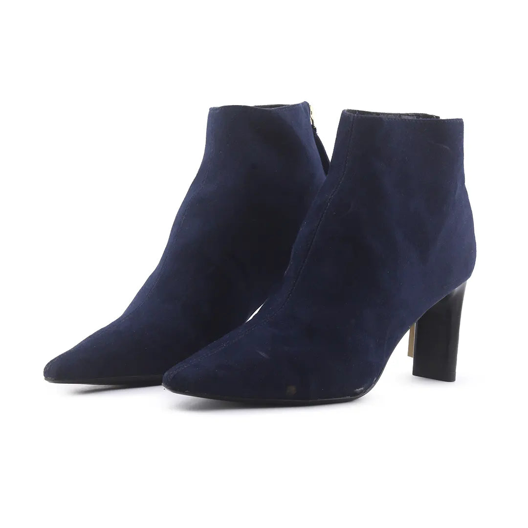 Mango Zipper Suede Ankle Boot