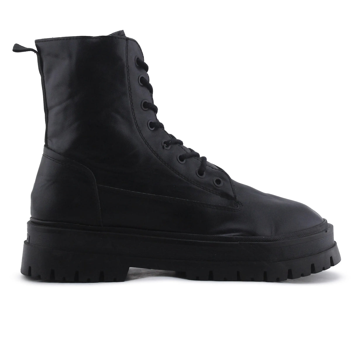 Stradivarius Zipper Lace Up Ankle Boot | 100% Authentic Leather