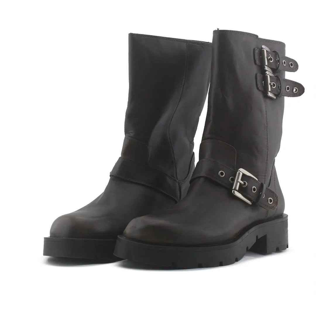 Zara Buckle Strap Ankle Boot | 100% Authentic Leather