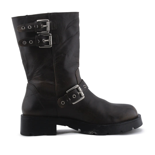 Zara Buckle Strap Ankle Boot | 100% Authentic Leather