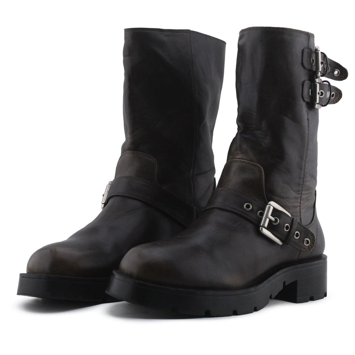 Zara Buckle Strap Ankle Boot | 100% Authentic Leather