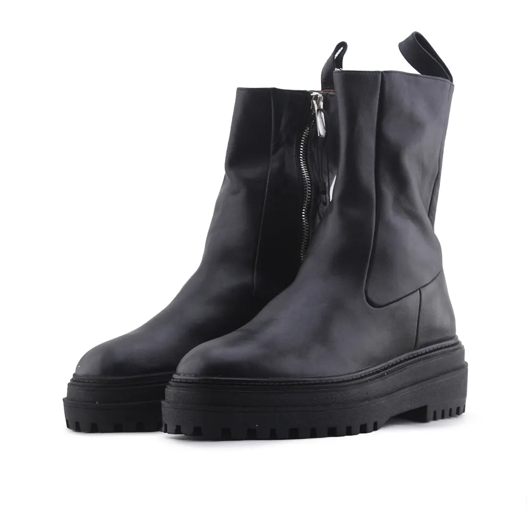 Zara Zipper Ankle Boot | 100% Authentic Leather