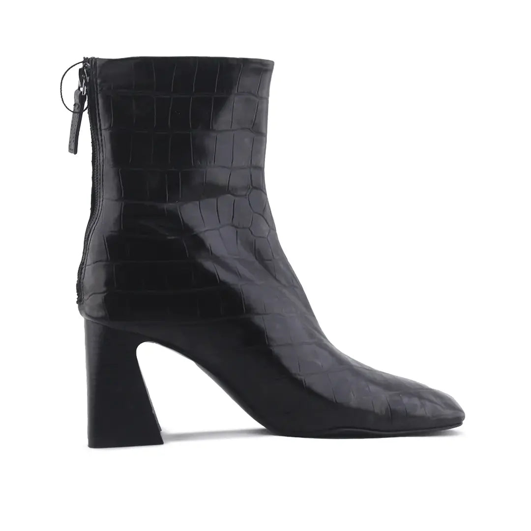 Mango Zipper Ankle Boot | 100% Authentic Leather