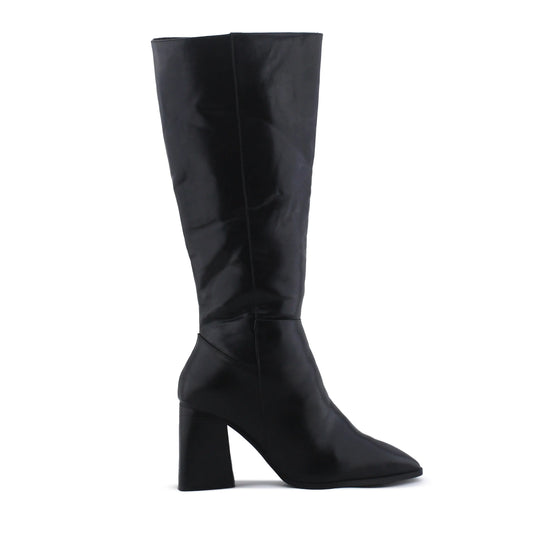 Stradivarius Zipper Knee High Boot | 100% Authentic Leather