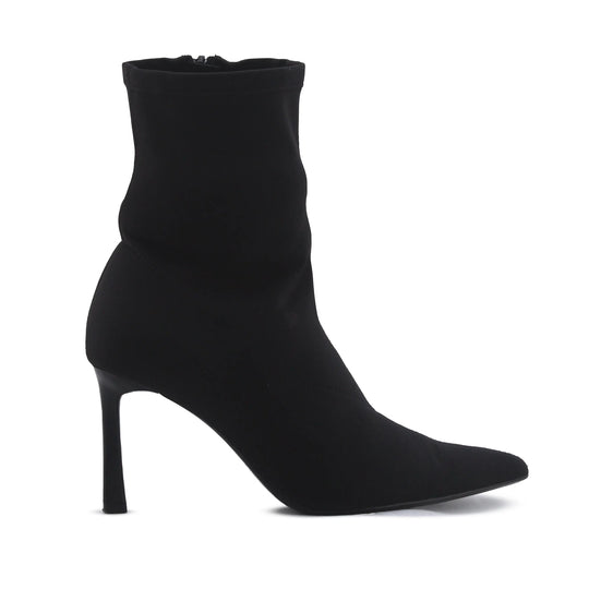Stradivarius Zipper Textile Ankle Boot