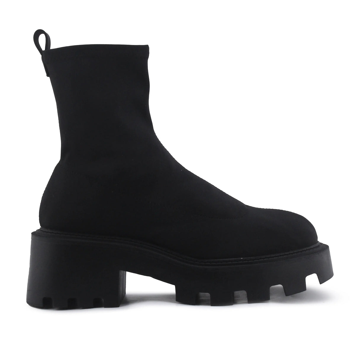 Zara Zipper Textile Ankle Boot