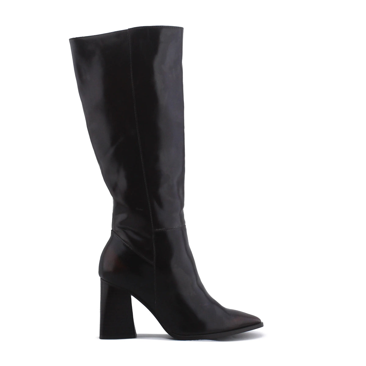 Stradivarius Zipper Knee High Boot | 100% Authentic Leather