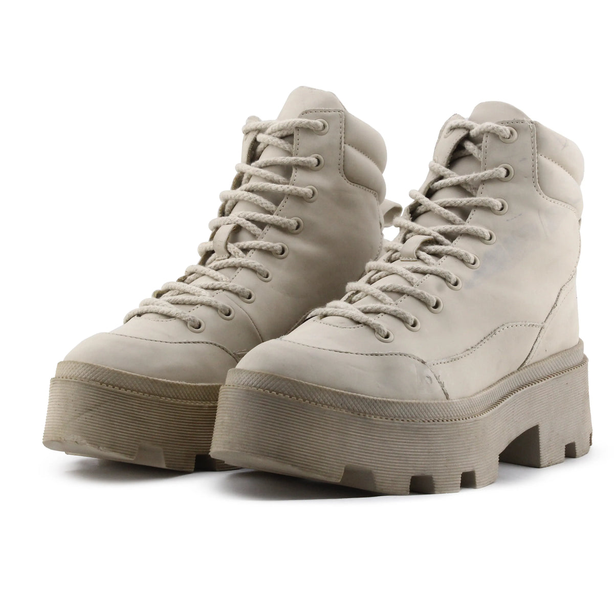 Pull & Bear Lace Up Ankle Boot | 100% Authentic Leather