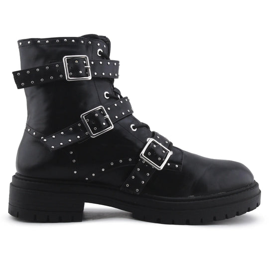 Lefties Zipper Buckle Strap Ankle Boot | 100% Authentic Leather