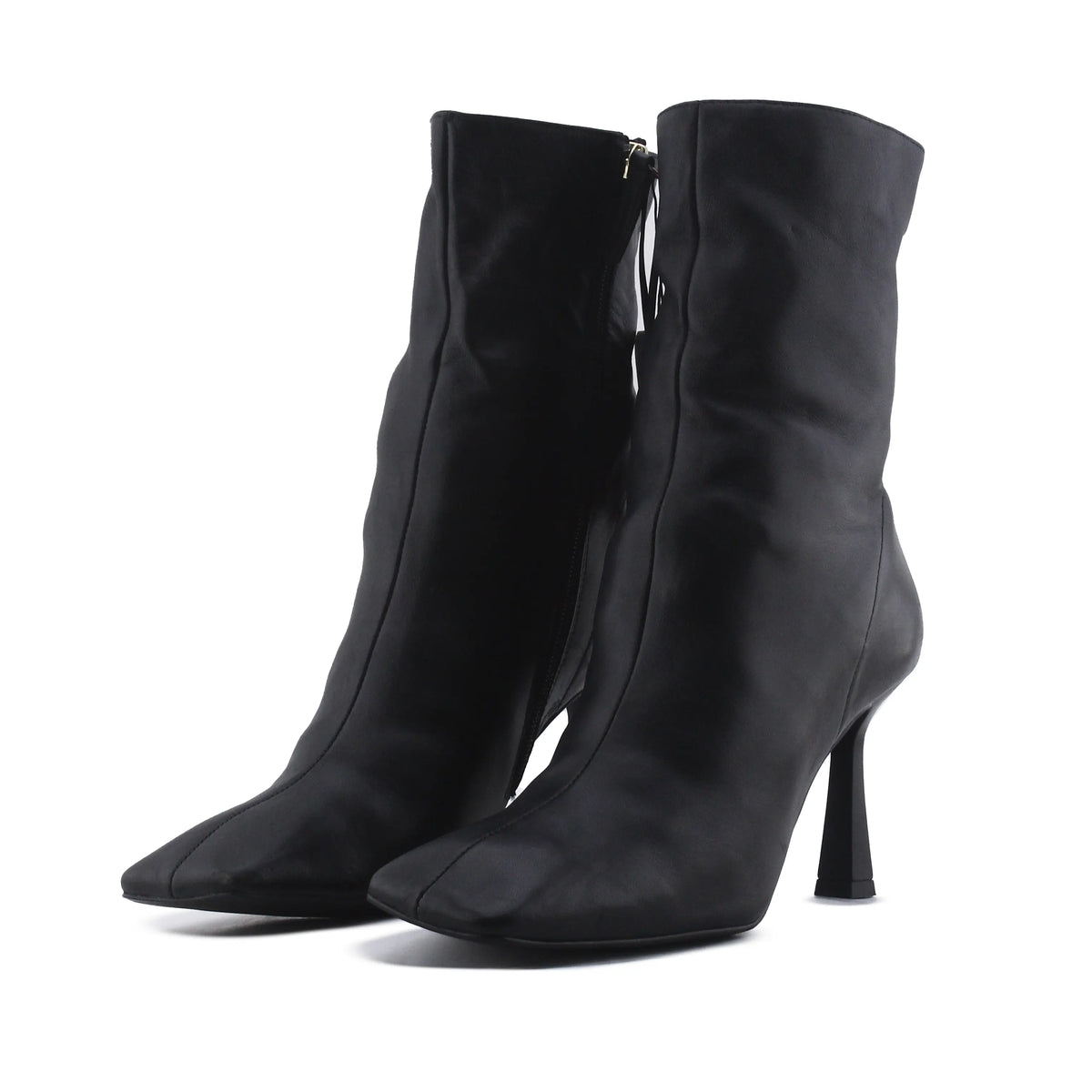 Zara Zipper Ankle Boot | 100% Authentic Leather