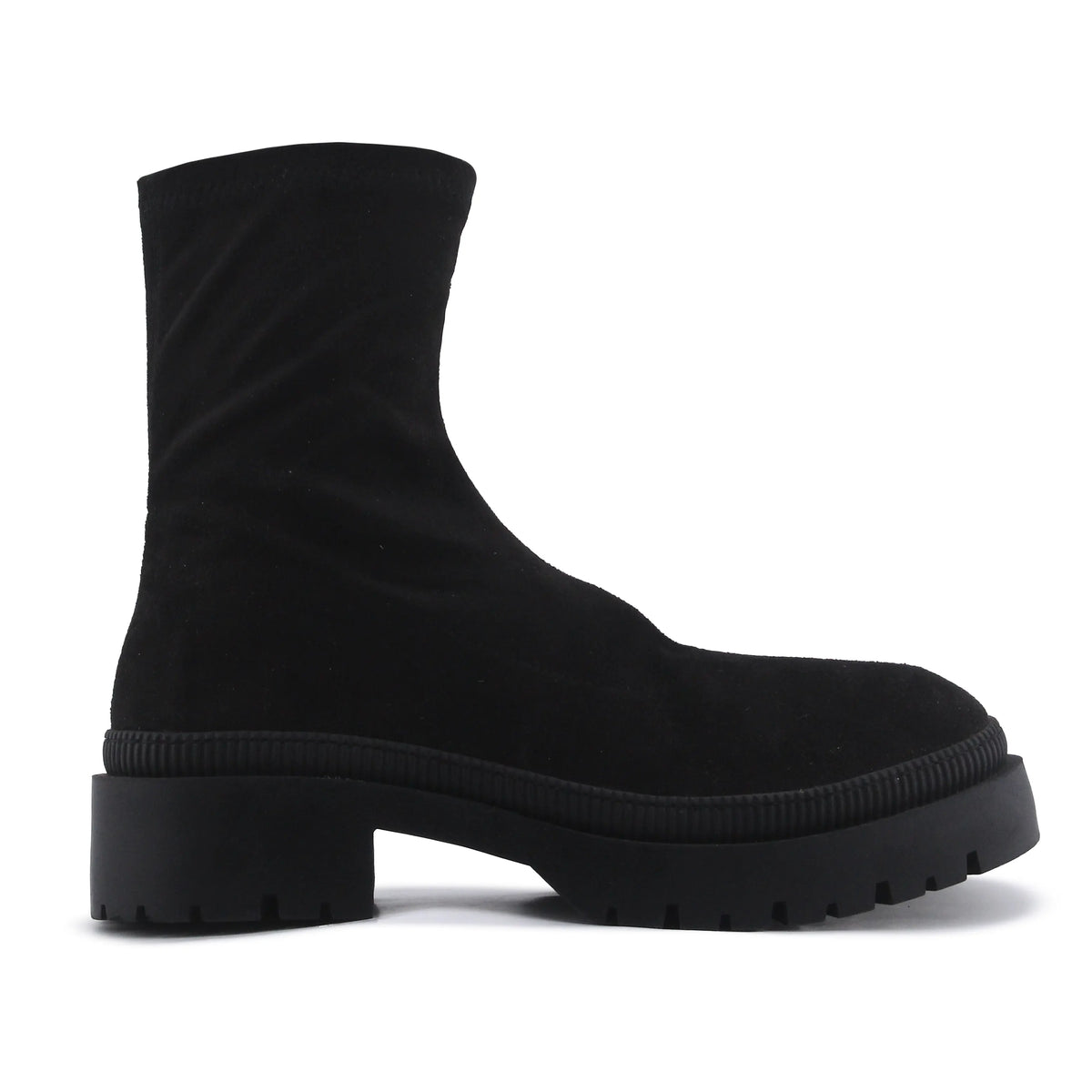 Lefties Zipper Suede Ankle Boot
