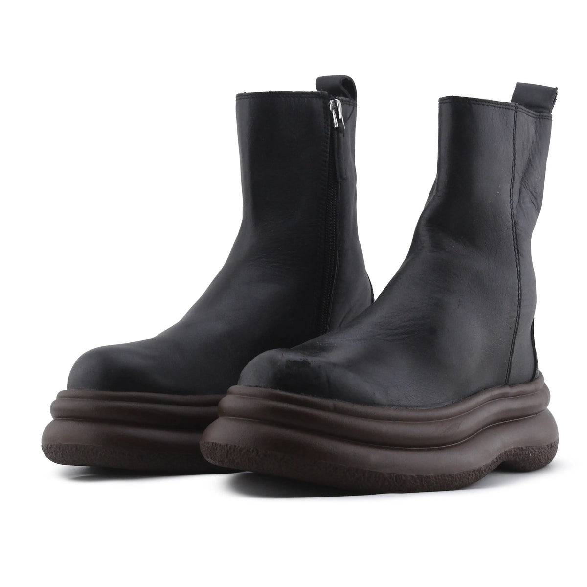 Zara Zipper Ankle Boot | 100% Authentic Leather