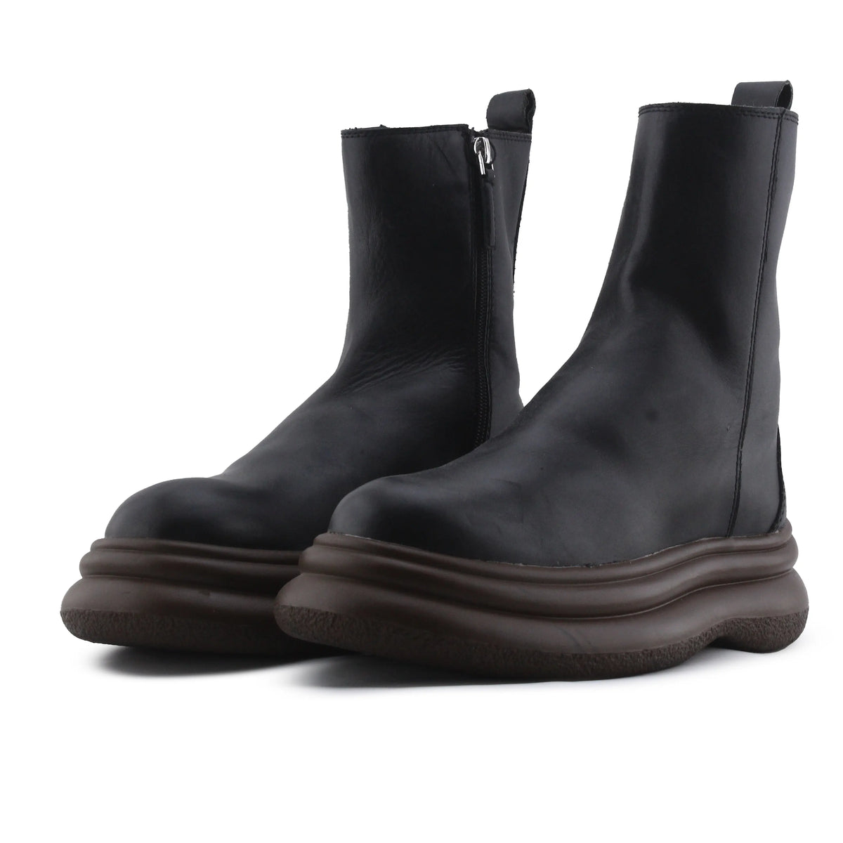 Zara Zipper Ankle Boot | 100% Authentic Leather
