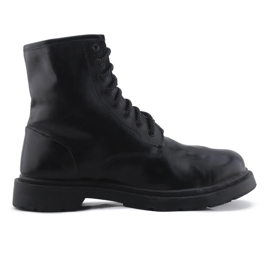 Pull & Bear Zipper Lace Up Ankle Boot | 100% Authentic Leather