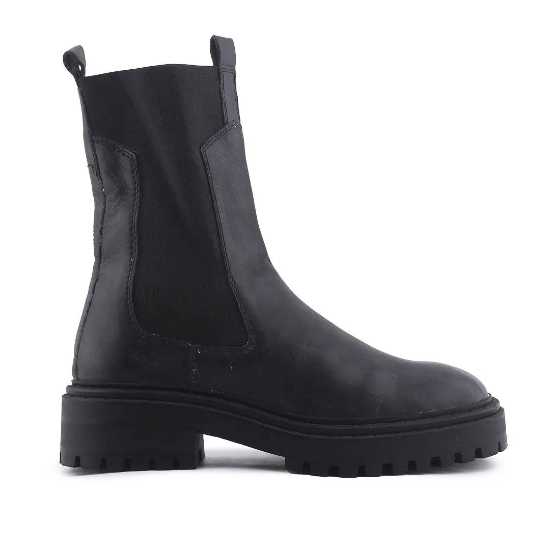 Massimo Dutti Stretchable Ankle Boot | 100% Authentic Leather
