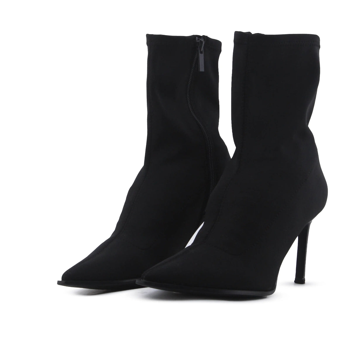 Stradivarius Zipper Textile Ankle Boot