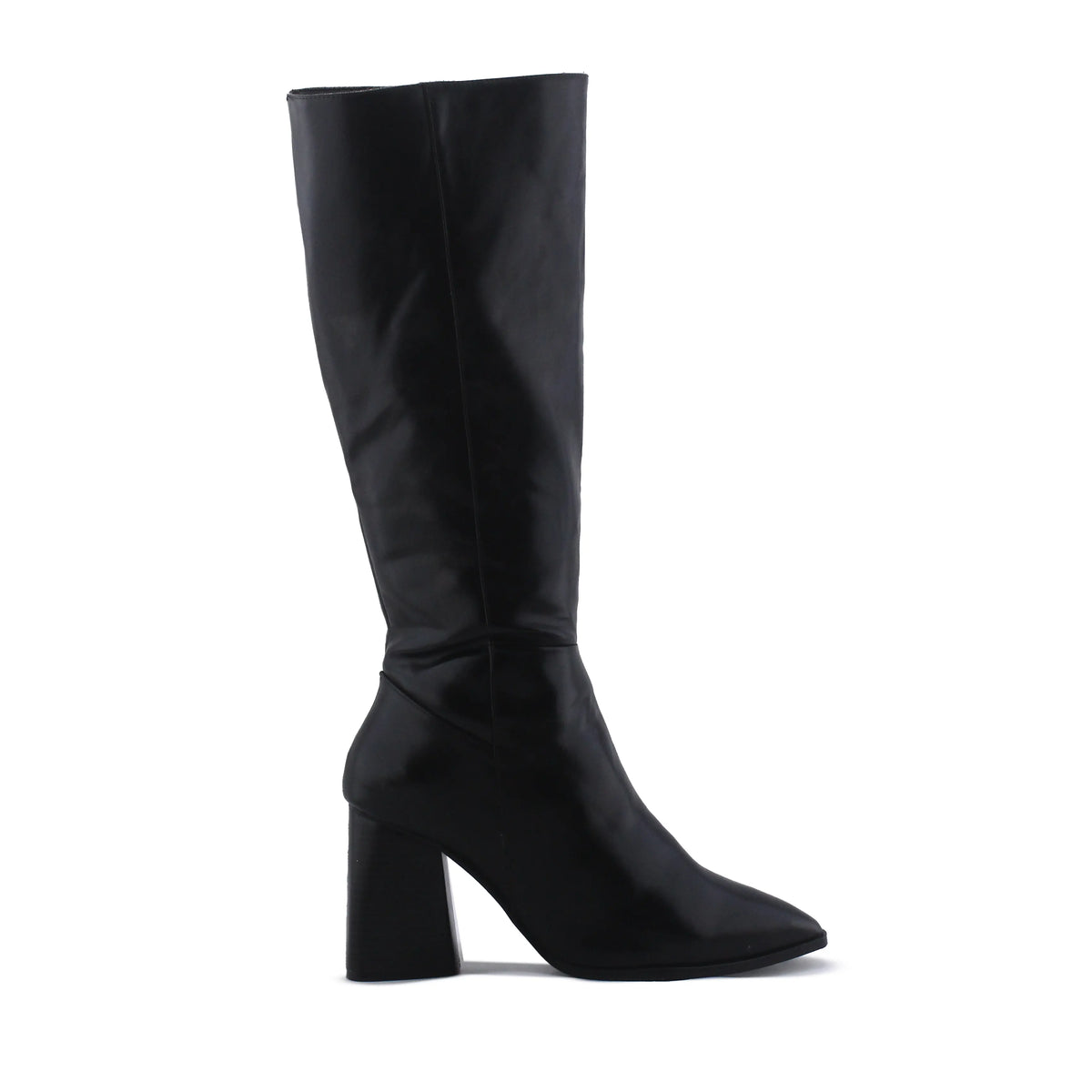 Stradivarius Zipper Knee High Boot | 100% Authentic Leather