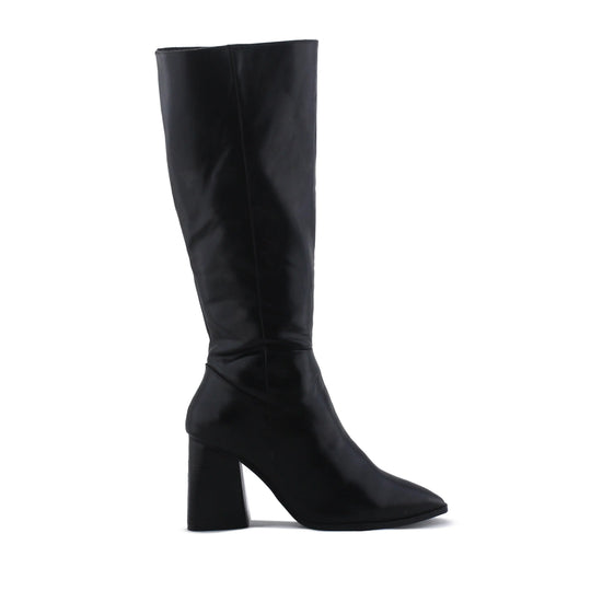 Stradivarius Zipper Knee High Boot | 100% Authentic Leather
