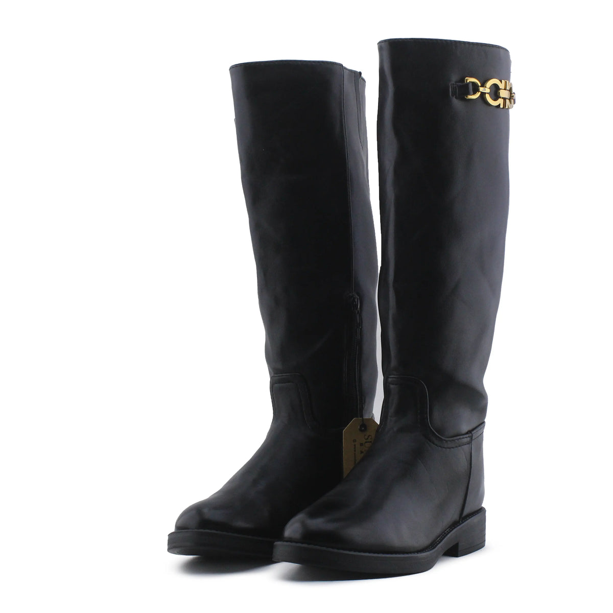 Primark Zipper Stretchable Knee High Boot | 100% Authentic Leather