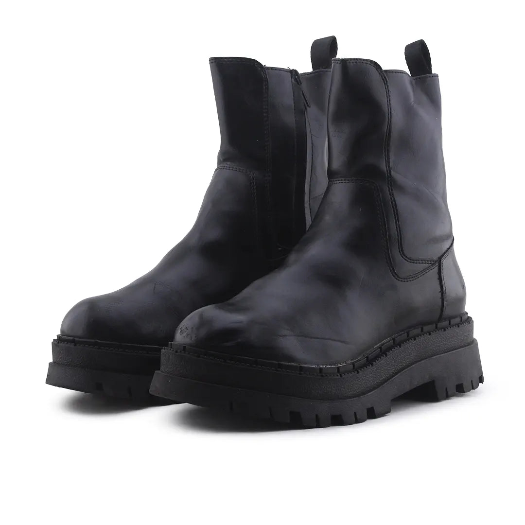 Zara Zipper Ankle Boot | 100% Authentic Leather