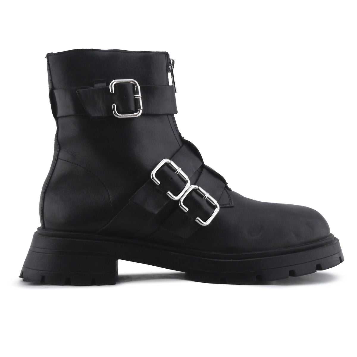 Zara Zipper Buckle Strap Ankle Boot | 100% Authentic Leather