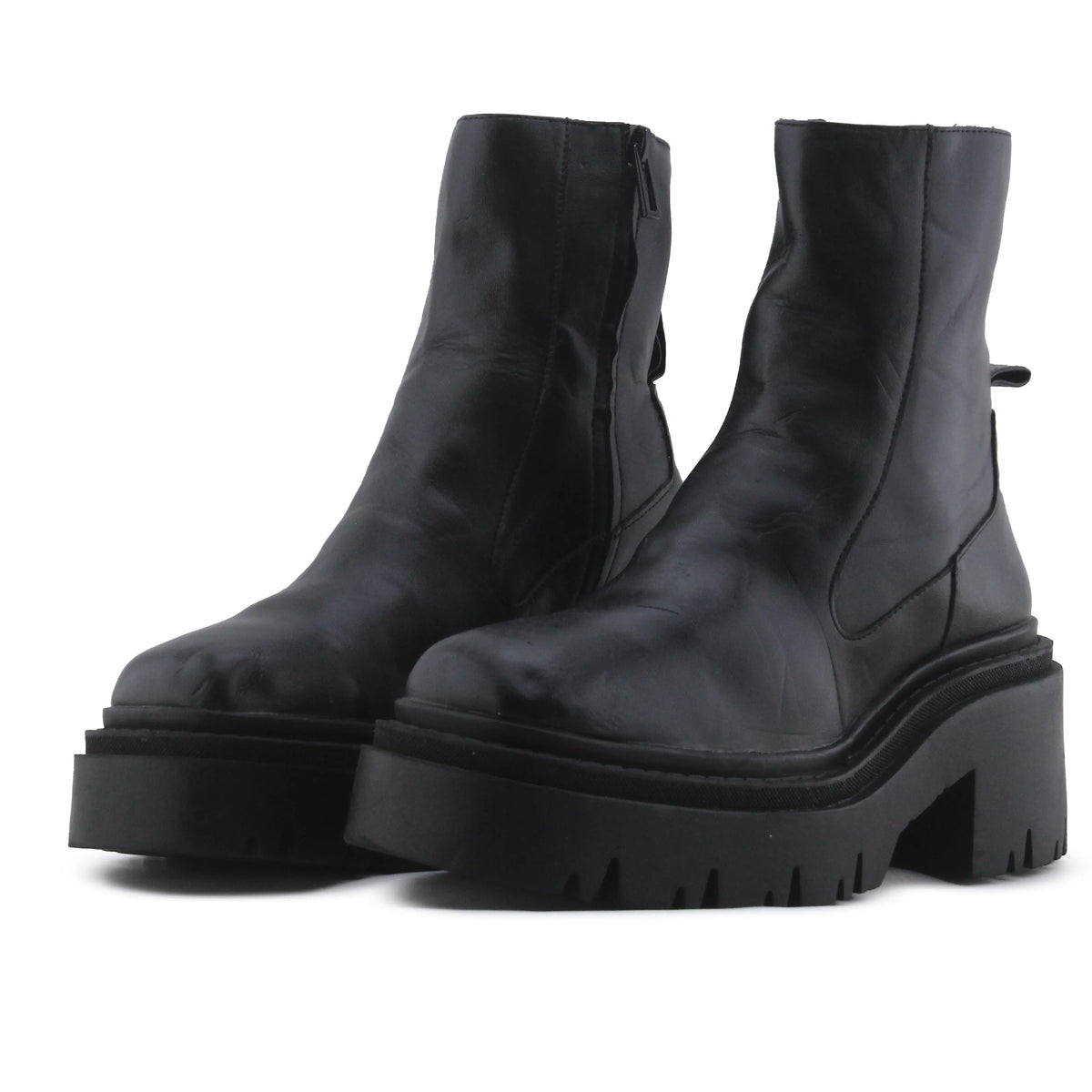 Zara Zipper Ankle Boot | 100% Authentic Leather