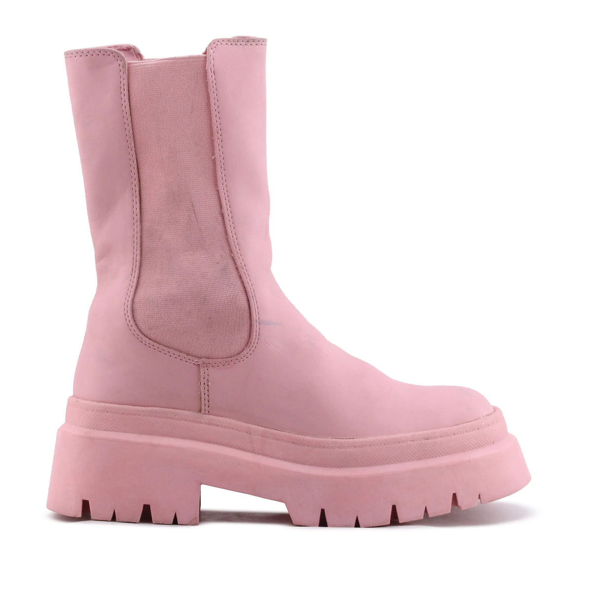 Pull & Bear Stretchable Combat Ankle Boot | 100% Authentic Leather