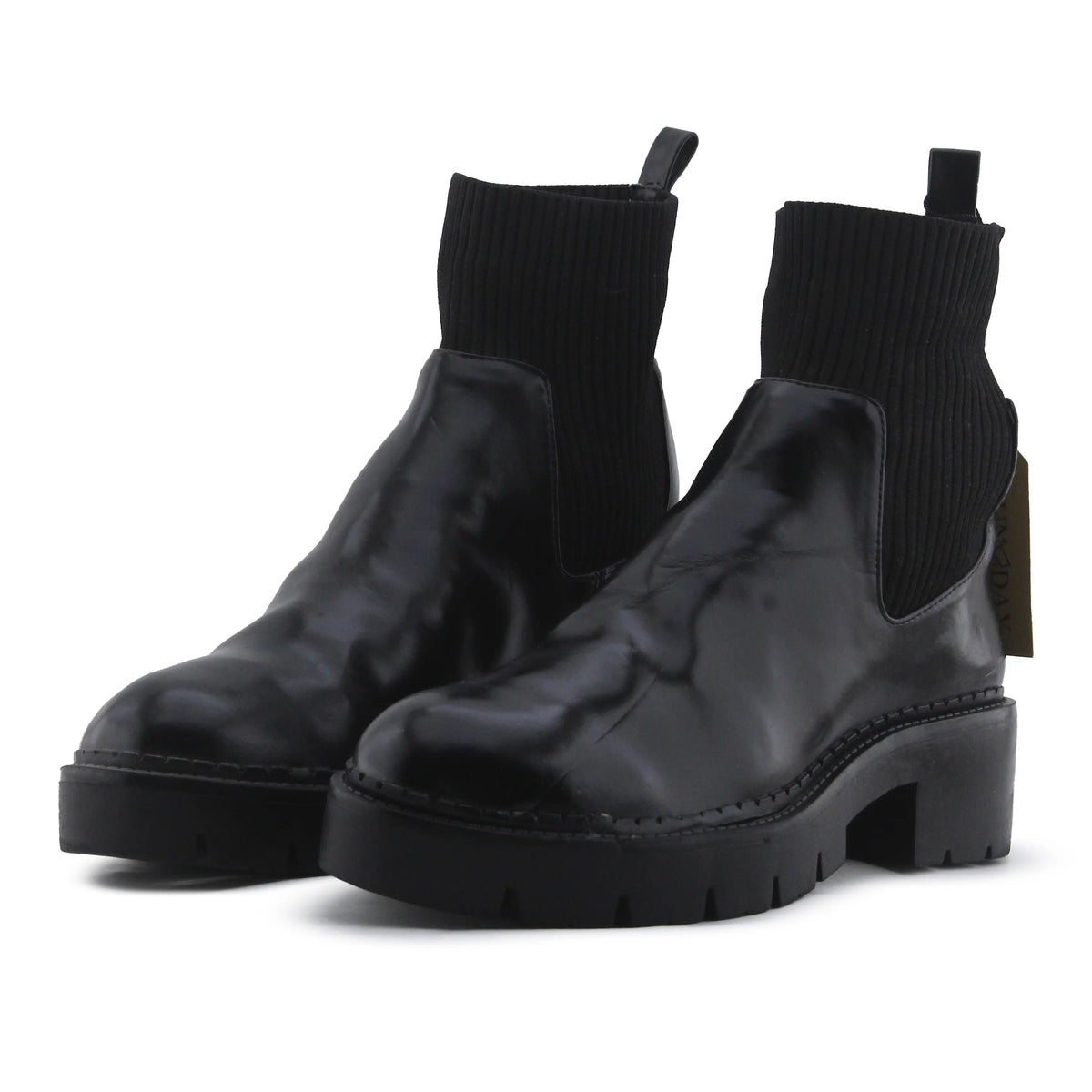Bershka Zipper Lace Up Ankle Boot | 100% Synthetic Leather