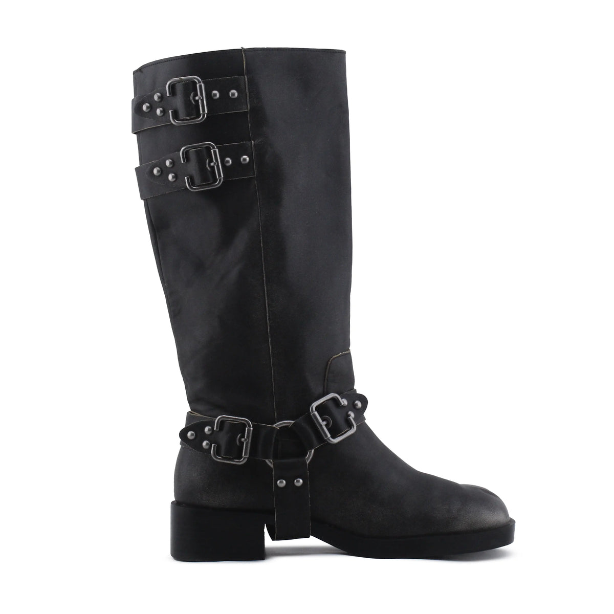 Stradivarius Buckle Strap Ankle Boot | 100% Authentic Leather