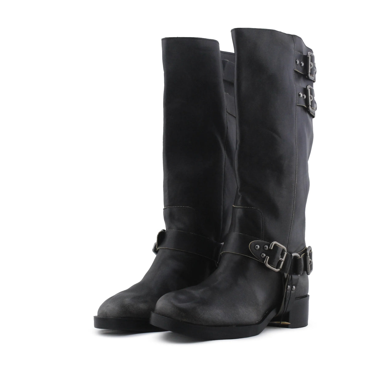 Stradivarius Buckle Strap Ankle Boot | 100% Authentic Leather
