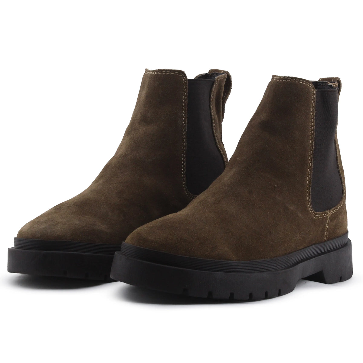 Zara Stretchable Suede Ankle Boot