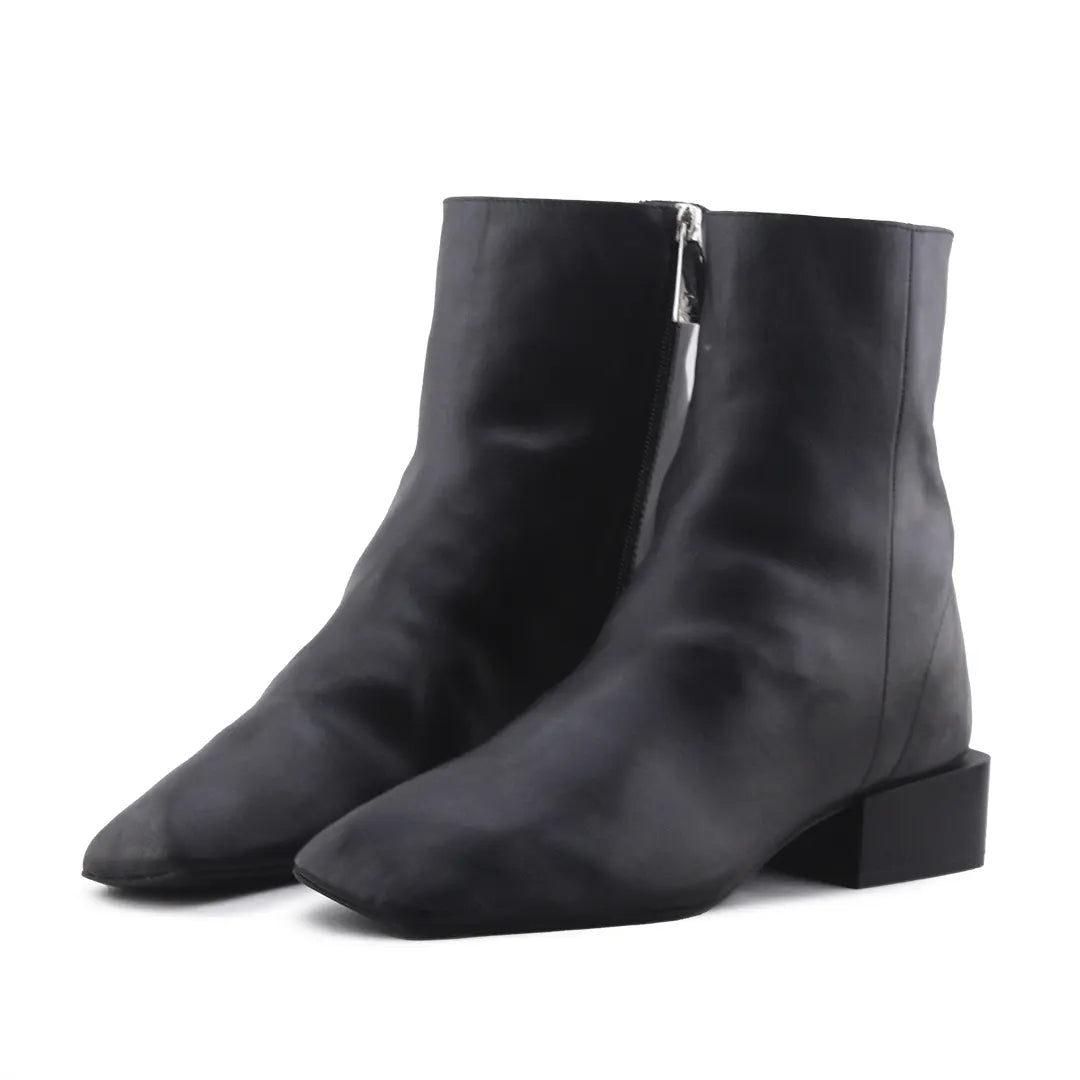 Zara Zipper Ankle Boot | 100% Authentic Leather