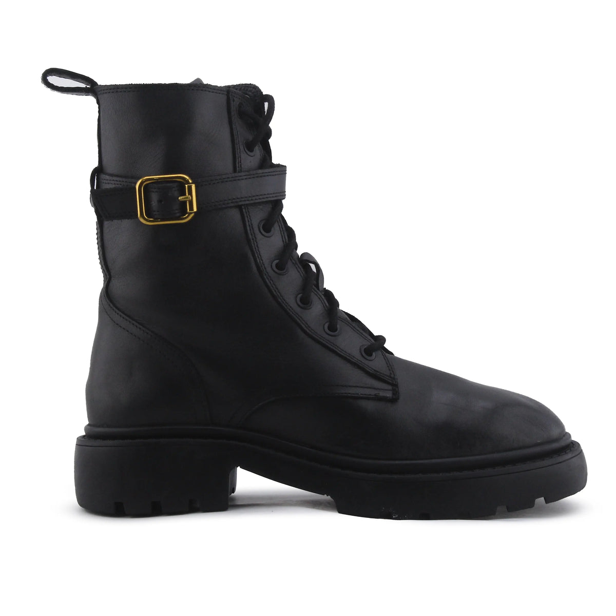 Zara Zipper Lace Up Buckle Strap Ankle Boot | 100% Authentic Leather