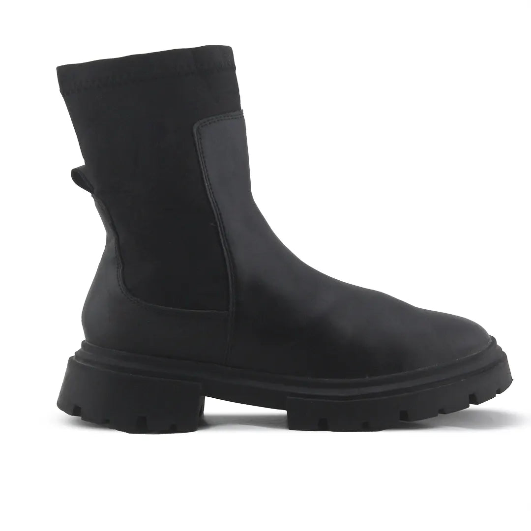 Zara Zipper Combat Ankle Boots |100% Authentic Leather