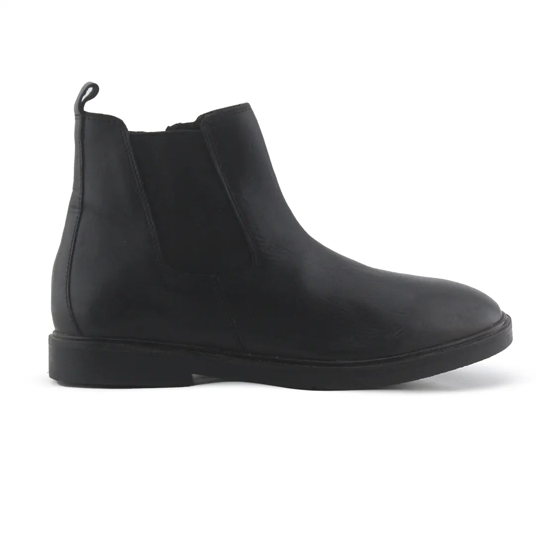 Zara Zipper Stretchable Chelsea Ankle Boots | 100% Authentic Leather