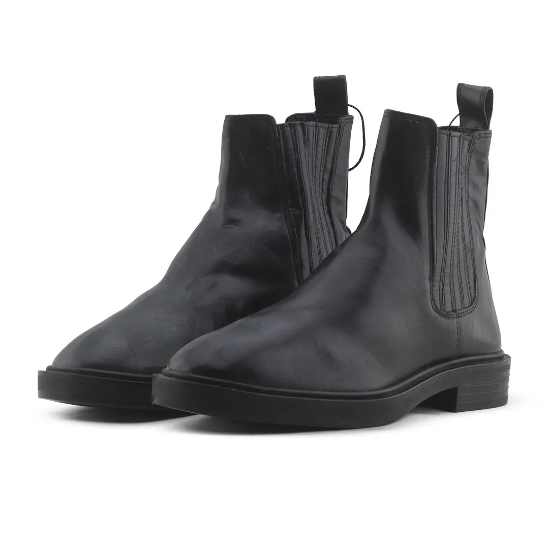 Zara Stretchable Chelsea Ankle Boots | 100% Authentic Leather